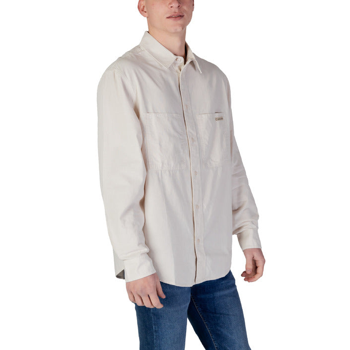 Calvin Klein Jeans - Camicia in chambray di cotone taglio relaxed - J30J326726PDH