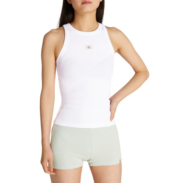 Calvin Klein Jeans - Canotta in cotone a costine slim - J20J225302YAA