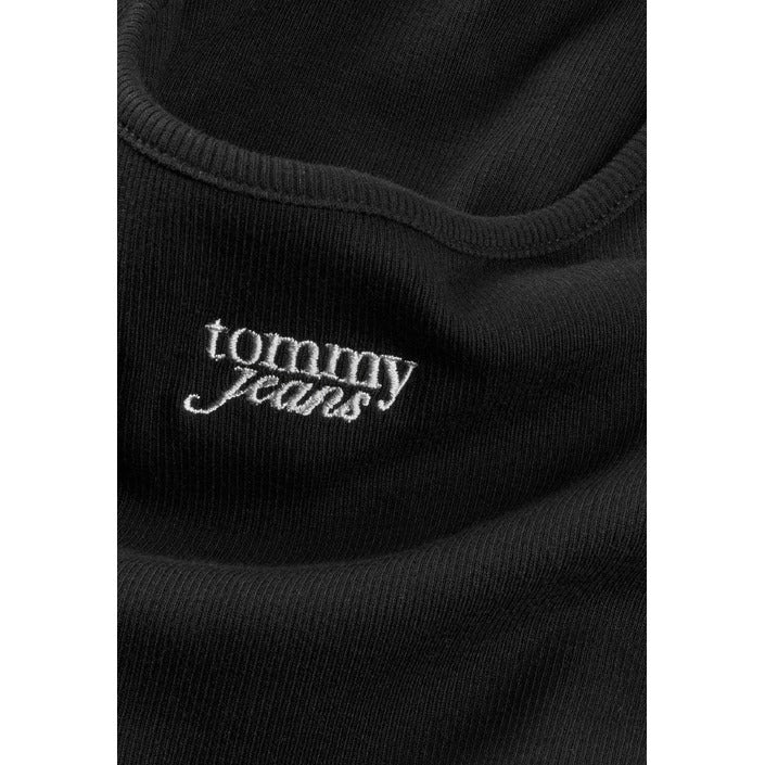 Tommy Hilfiger Jeans - Canotta slim fit a coste con spalline sottili - DW0DW20241BDS