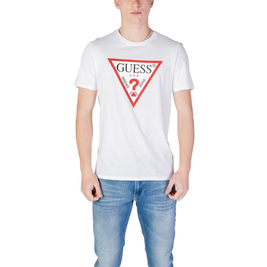 Guess - T-shirt logo triangolo - M2YI71I3Z14