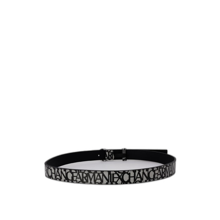 Armani Exchange - Eco-leather belt with round logo buckle - 941153CC75715655 / 941153CC75707320