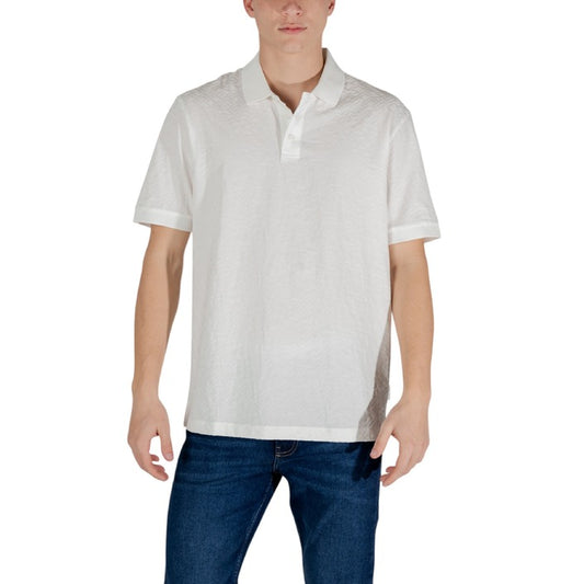 Armani Exchange - Polo regular fit con logo allover tono su tono - XM000219AF10337U0009