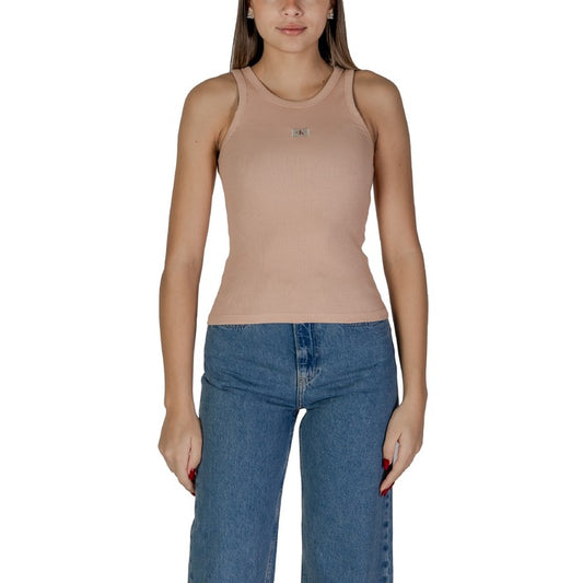 Calvin Klein Jeans - Canotta in cotone a costine slim - J20J224762TGW
