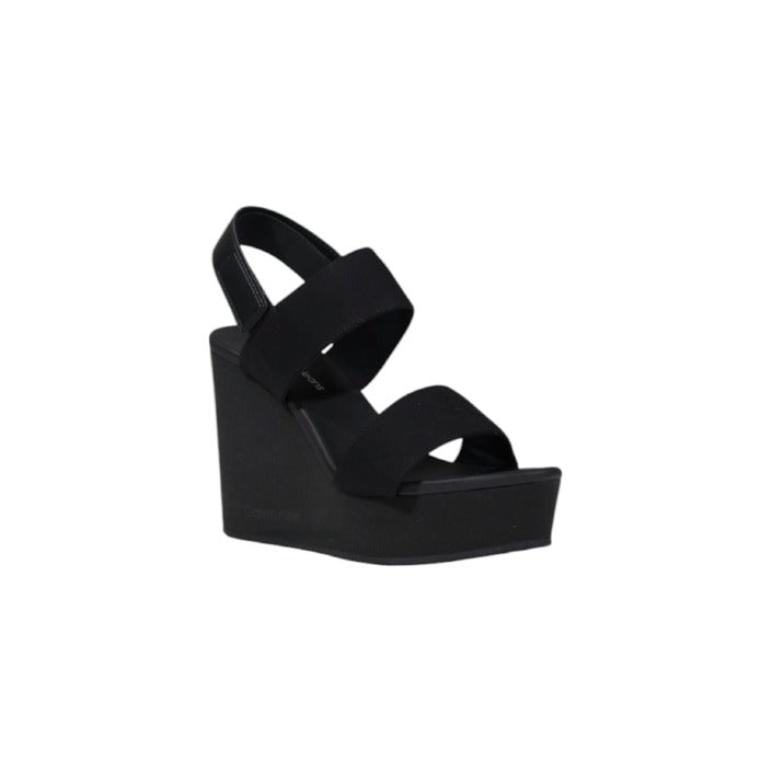 Calvin Klein Jeans - Sandali con zeppa con plateau in tela - YW0YW017900GJ