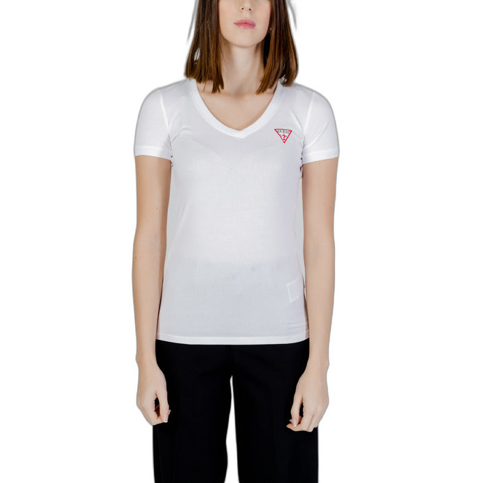 Guess - T-shirt stretch logo Triangolo piccolo - W2YI45J1314
