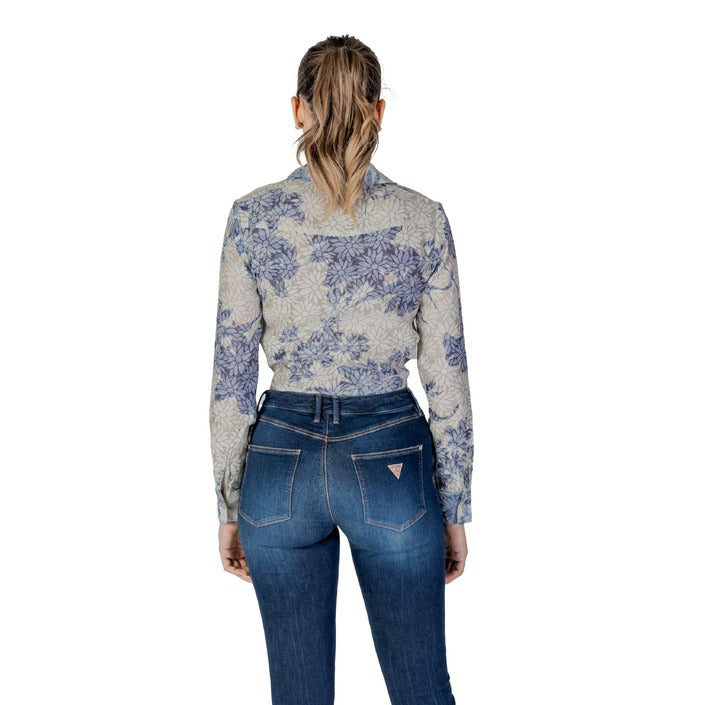 Guess - Camicia cropped vestibilità slim - W5GH03WH4K2