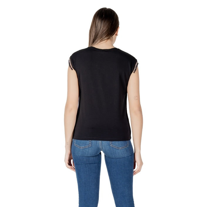 Liu Jo - T-shirt in jersey con perline - WA5158J500322222