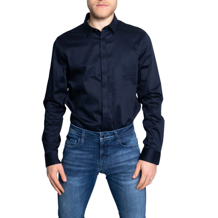Armani Exchange - Camicia slim fit in satin stretch - 8NZCBDZN10Z0113 / 8NZCBDZN10Z1536