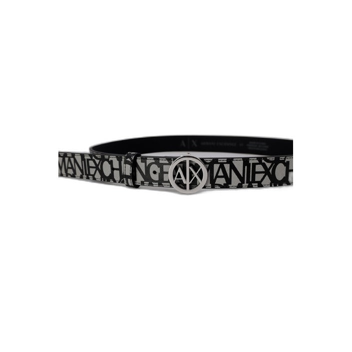 Armani Exchange - Eco-leather belt with round logo buckle - 941153CC75715655 / 941153CC75707320