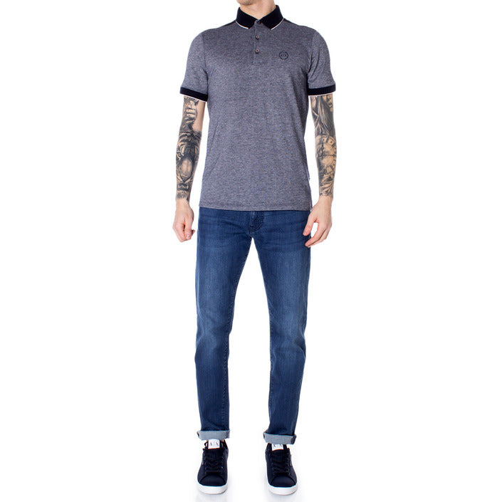 Armani Exchange - Polo in cotone con dettagli a contrasto - 8NZF76Z8M5Z1510
